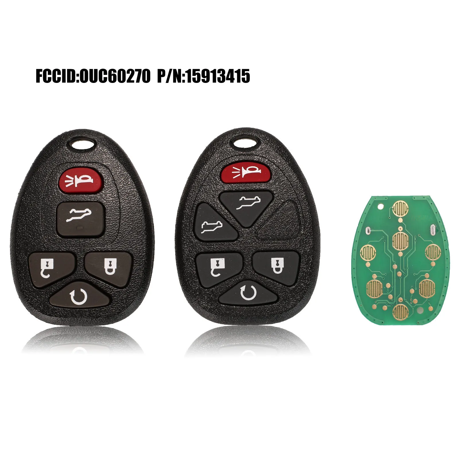 Jingyuqin 315 МГц OUC60270 5/6 кнопки дистанционного управления Автозапуск брелок для Buick Chevrolet Cadillac GMC Saturn