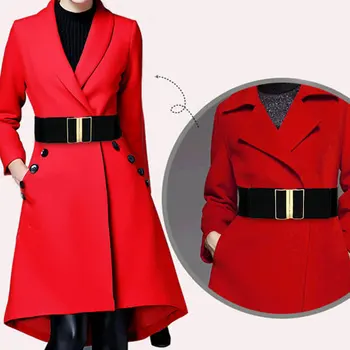 

Womens 7.5cm Wide Belt Elastic Stretch Cinch Waistband Lady Cummerband Plus Size Girls Waistband Waist Seal Wide Belt Women