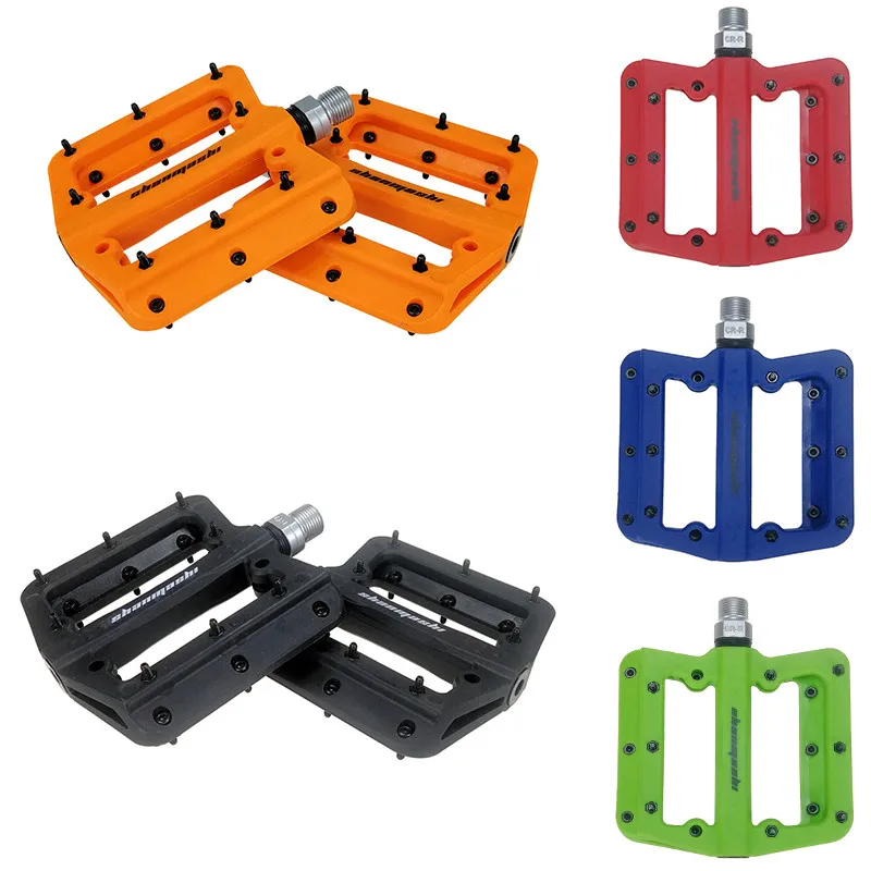 

Bicycle Pedals Ultralight Nylon Fiber Cycling Sealed Bearing Bike Pedals Anti-slip Big Foot Road MTB Bike Pedal 5 Colors