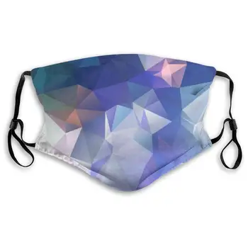 

LAURA FERGUSON Half Face Mask with Filter Unisex Tactical Winter Face Cover for Color Geometry