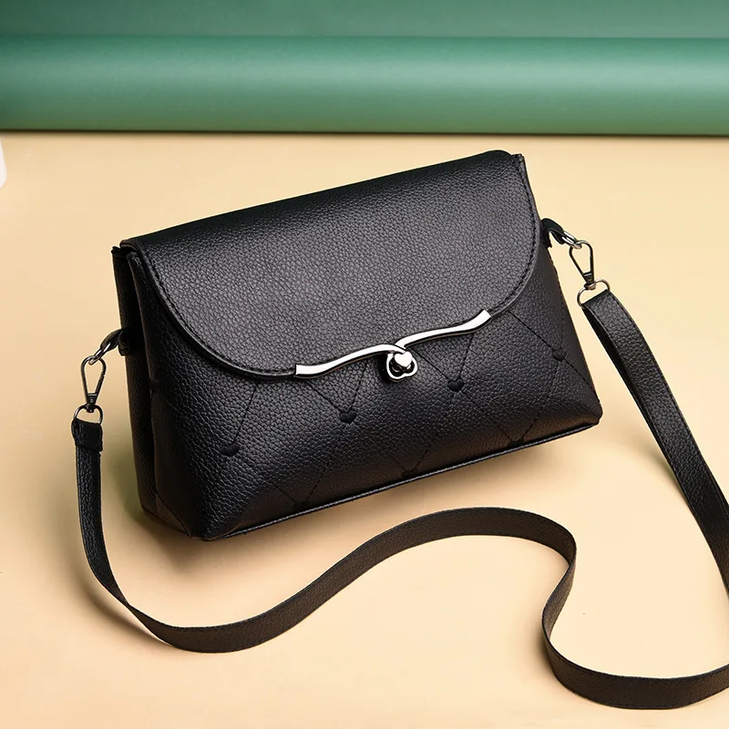 

2019 Autumn And Winter New Style Fashion Mom Soft Leather Shoulder Bag Women's Simple Versatile Pu Clutch Trend Shoulder Bag