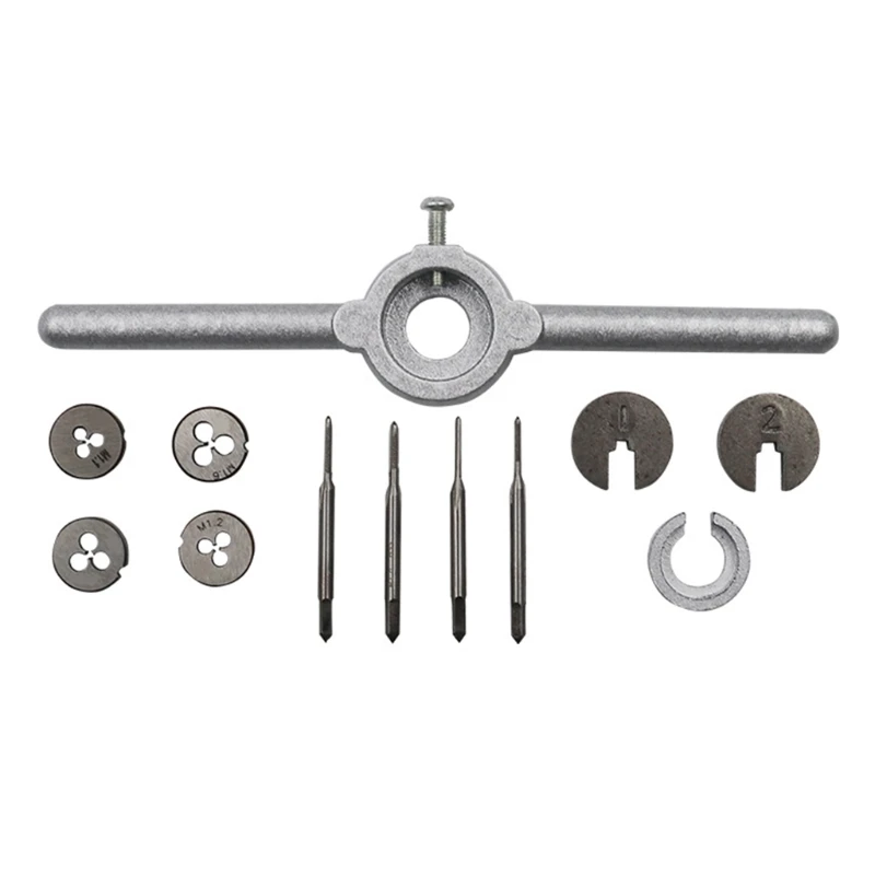 

1Set Mini HSS Metric Taps Dies Wrench Handle Kit M1-M1.6 Screw Thread Making New Au22 19 Dropship