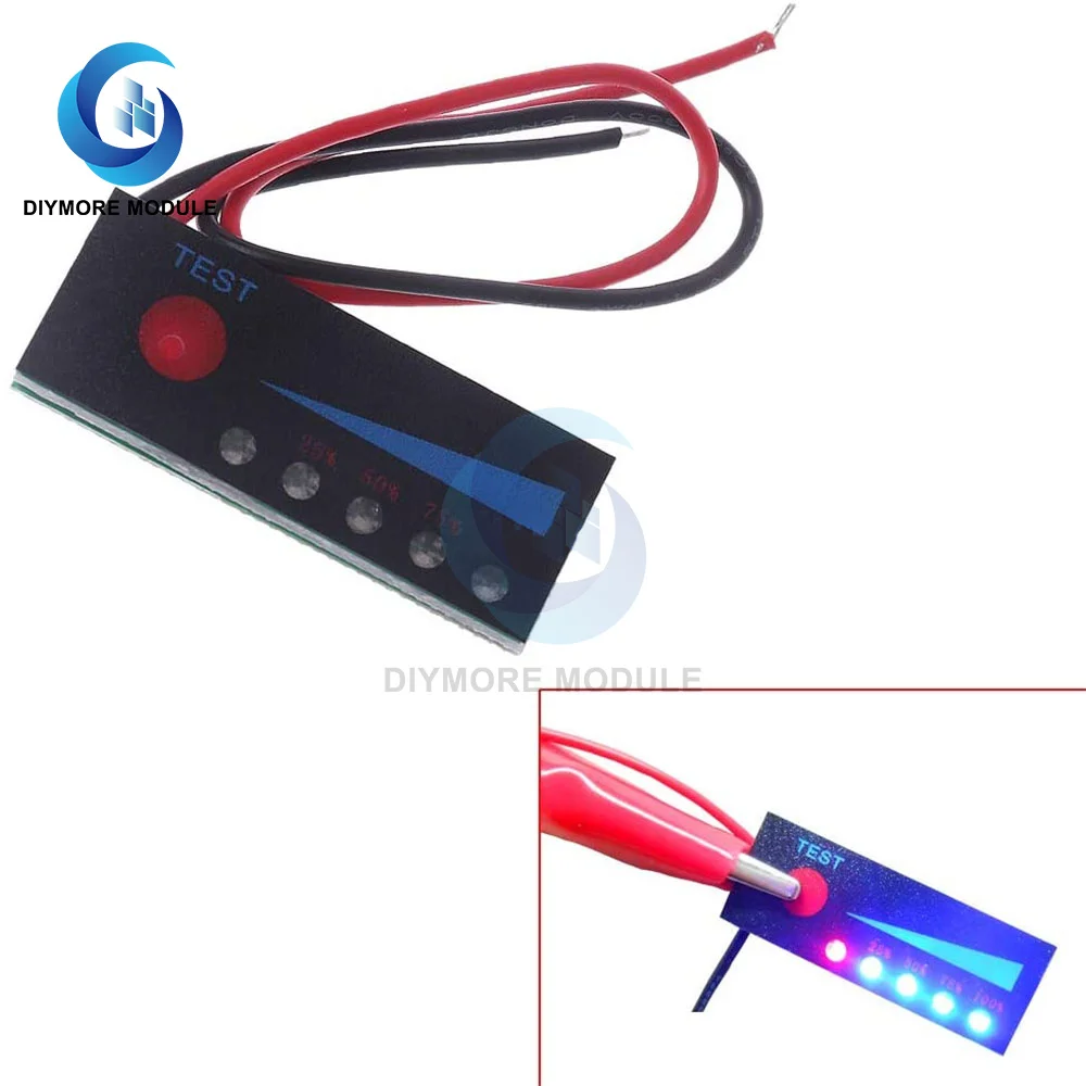 1S 2S 3S 4S 5S 6S 8S Li-ion Battery Capacity Charge Level Indicator Module - Foto 7