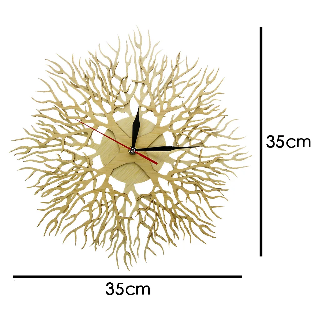 Настенные часы Sacred Tree, дерево, зеленая жизнь, 3D часы с подвеской, часы, дерево жизни, выгравированные лесным мастером, Horloge Saat