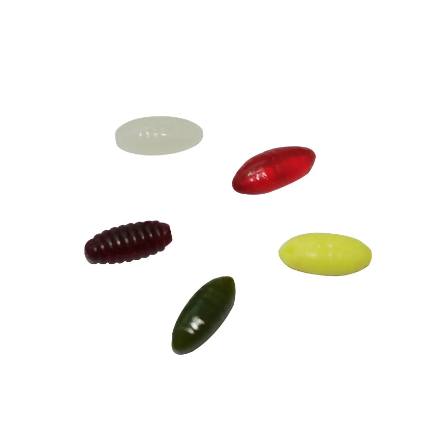 

fishing worm lures 1cm 0.12g free shipping carp fishing lure pvc soft bait multi colors isca artificial fishing bait small lure