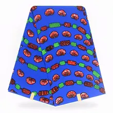 Африканская восковая ткань для лоскутного шитья африканская Ткань 6 ярдов хлопковая ткань Африканская настоящая восковая ткань Анкара ткань для одежды YB1