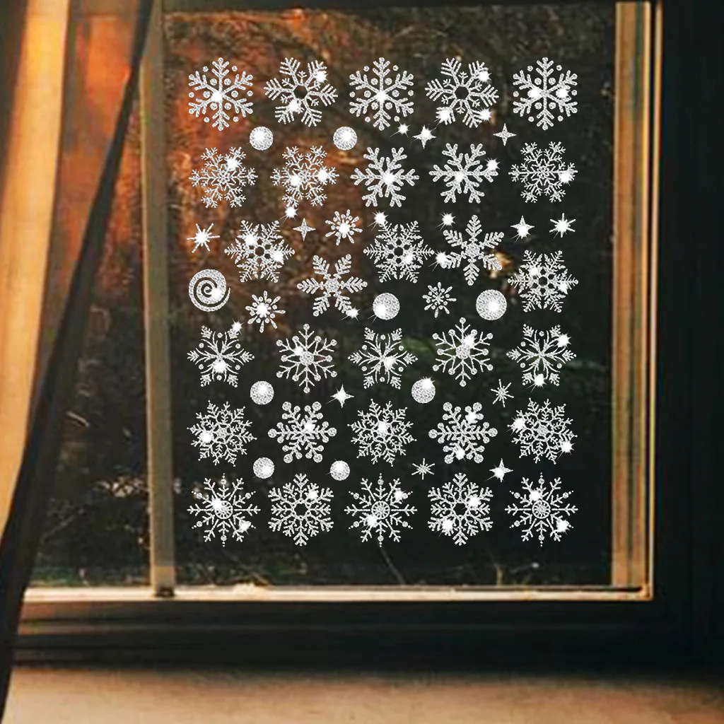 Christmas Decorations Window Sticker Decoration For Home Xmas Decor Merry 2021 Happy New Year | Дом и сад