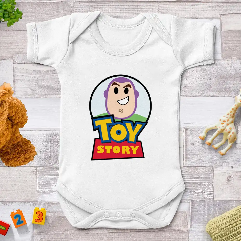 夏新生児ボディースーツトイストーリー文字バズ ライトイヤー印刷おかしいベビーロンパース服半袖幼児のジャンプスーツ Aliexpress