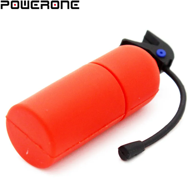 POWEONE мультяшный Огнетушитель флеш накопитель 4 ГБ 8 16 32 64 противопожарный usb флешки