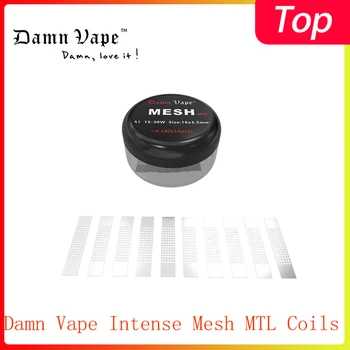 

Hot 10pcs/pack Damn Vape Intense Mesh MTL Coils 0.18ohm mesh coils for E Cigarette Damnvape Intense Mesh MTL RDA