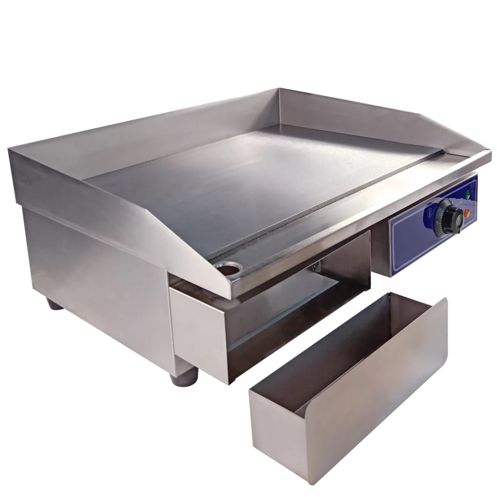 

Electric Iron Flat Plate Grill Griddle Commercial Profession Grills Potato Chicken Meat Frying Grilling