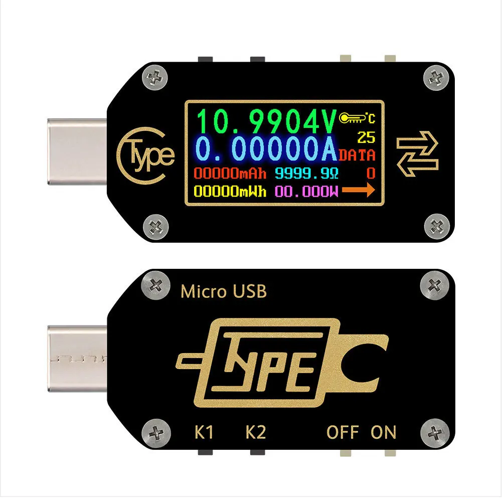 TC66 TC66C USB 3,0 тип-c USB тестер напряжения тока энергии конденсатор райстор измеритель мощности анализатор PD триггер USB мультиметр