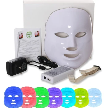 

7 color Led Therapy Mask Light LED Facial Mask Skin Rejuvenation Anti Wrinkle Acne Photon Therapy Salon Tools Repair Allergies