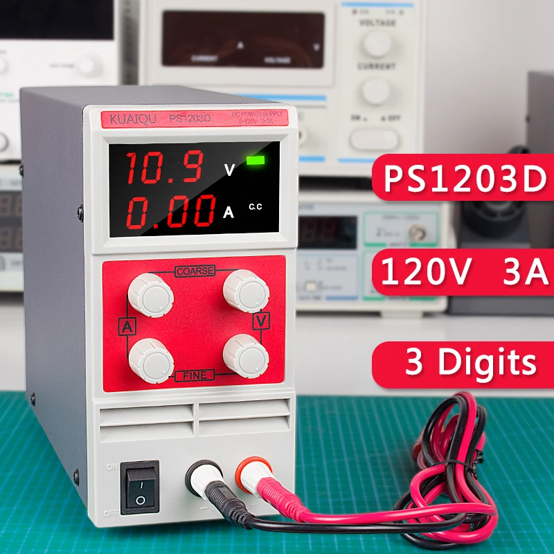 

Wanptek Unique DC Power Supply Adjustable 120V 3A Digital Voltage Regulator Laboratory Regulator Power Supplies Source Testers