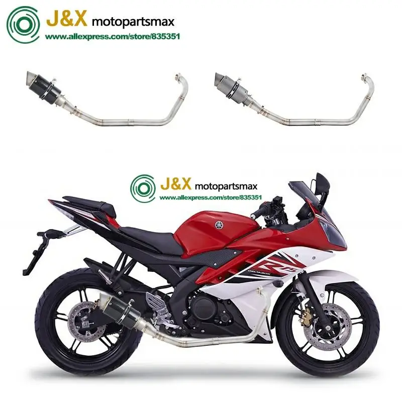 Полная выхлопная система мотоцикла Escape slip on для yamaha YZF R15 MT15 MT-15 2008- средняя труба глушителя DB-Killer