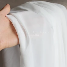 150x100 см вертикальный шифон ткани одежде с помощью «сделай сам» для дома белый/черный ткань шифон Материал для рубашка платье Шторы "сделай сам"