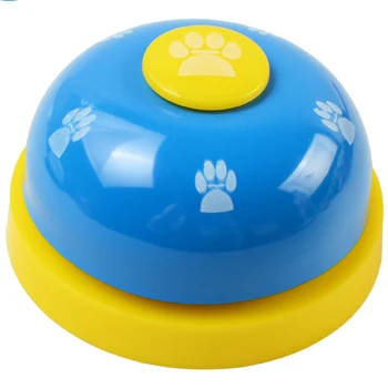 

5Pcs/Set Pet Toy Train Call Dinner Bell Ring Cat Dog Toy for Teddy Puppy Feed Reminder Feeding Ringer-Blue
