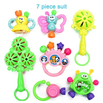 

2020 New Baby Rattles Shaking Bell BPA-Free Grab Toys for Infant Kids Early Educational Intelligent Training