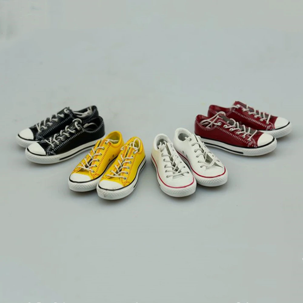 1/6 Female Casual Canvas Shoes for 12in Hot Toys   Kumik Figure Dolls