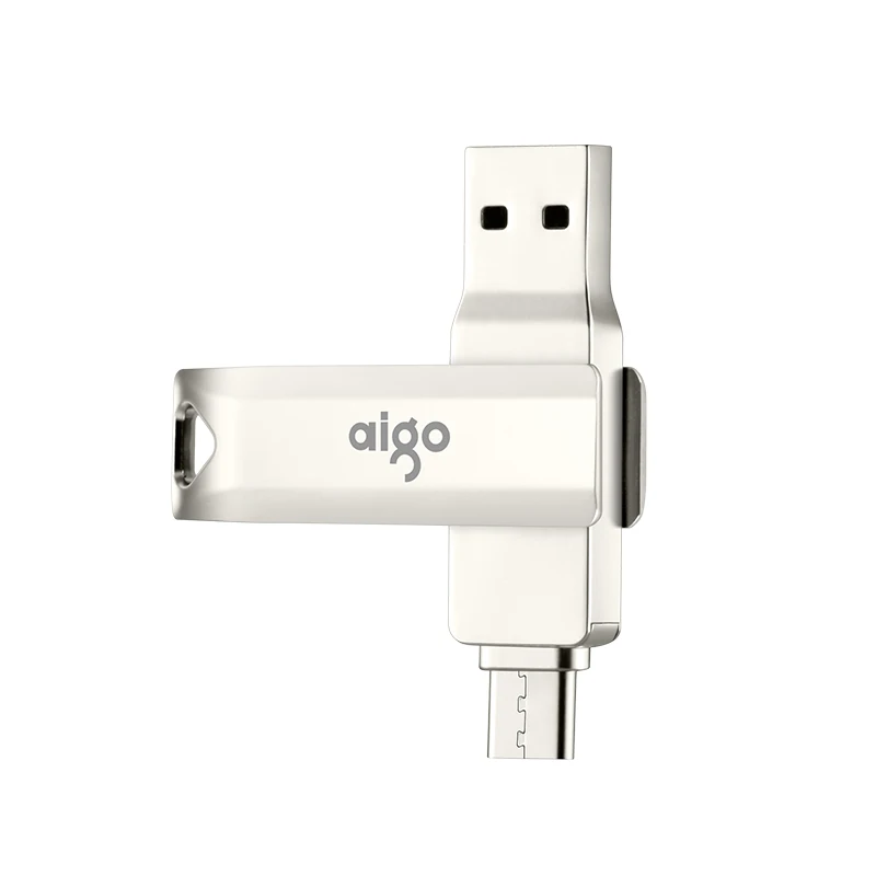 Aigo 64G usb 3,1 type C memoria usb Высокоскоростной usb для Android 360 ° поворотная ручка-накопитель металлическая OTG Флешка флеш-накопитель usb