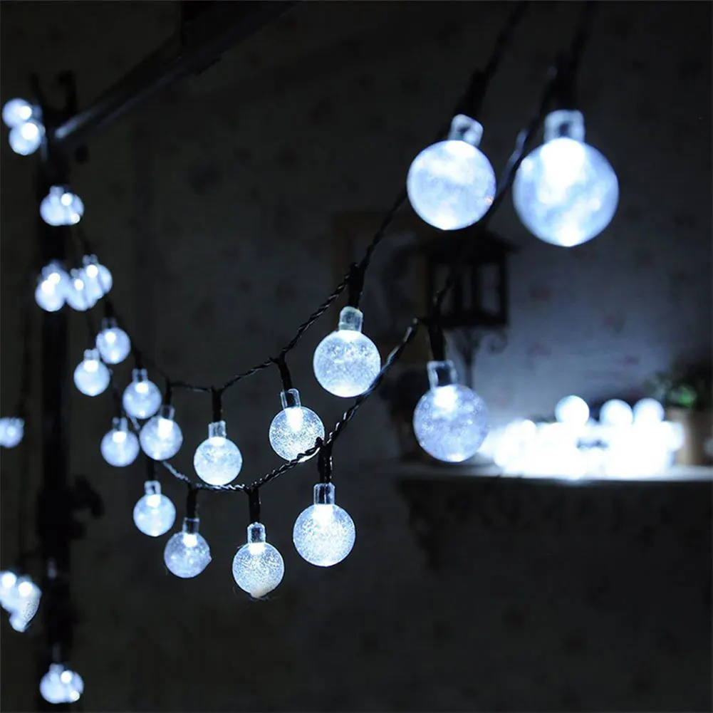 2M 20 LED Crystal Bubble Ball Light String Christmas Halloween Decoration