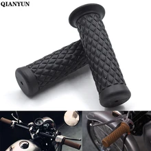 Универсальный мотоцикл 7/" 22 мм Винтаж резиновый руль для мотоцикла для KAWASAKI Z250 Z300 Z750 Z750S Z750R Z800 Z900 Z1000