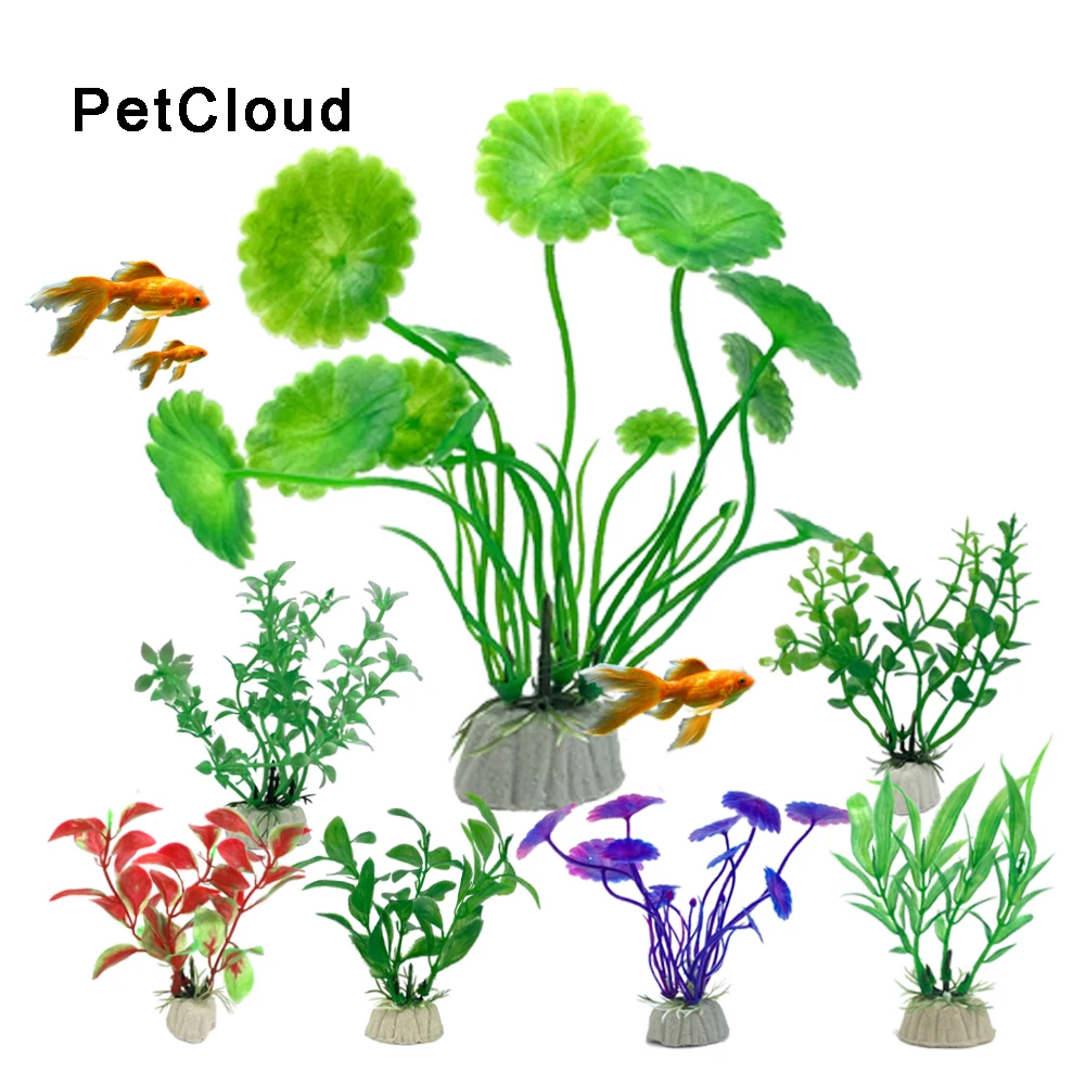 

Aquarium Decorations Plants Artificial Plastic Water Plant Grass Fish Tank Grass Flower Ornament For Aquarium Decor Aquario