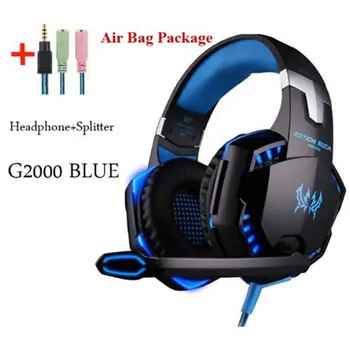 

Gaming Headphones Headset Deep Bass Stereo wired gamer Earphone Microphone with backlit for PS4 phone PC Laptop