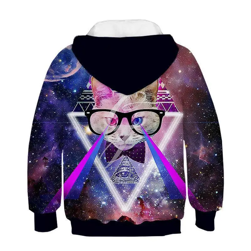 Sudadera con capucha estampado de gatito 3D suter estilo gato marea nios sudadera moda y nias Casual Harajuku Hip Hop