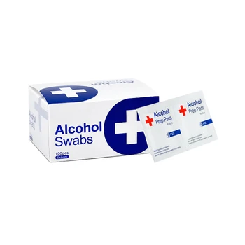 

100 Pieces Alcohol- Wipes Disposable Disinfection Preparation Exchange Mat Antiseptic Skin Cleaning Care Cleaning Wipe