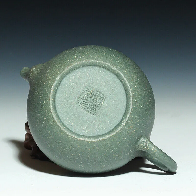 Китайский чайный горшок yixing, ручной работы, резной горшок для благословения, настоящий чайный набор zisha из зеленой глины, чайник zisha, Прямая поставка