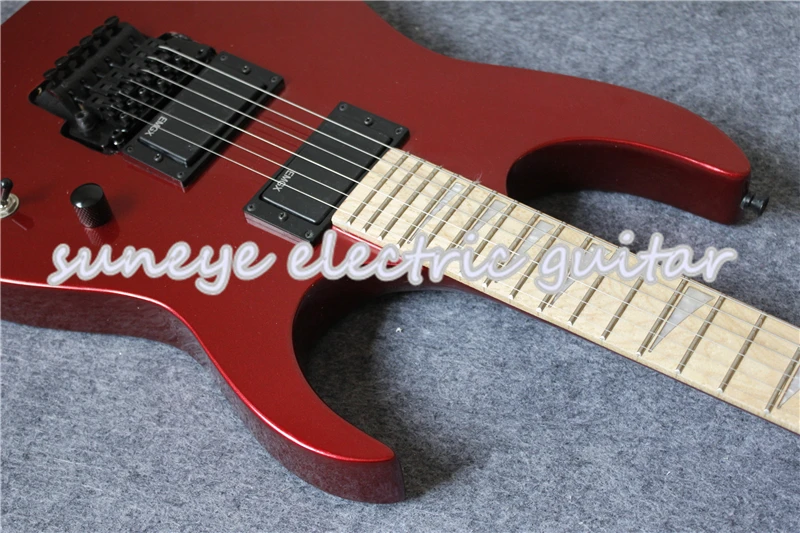 Custom Shop металлическая КРАСНАЯ ОТДЕЛКА домкраты стиль электрогитара твердая гитара из красного дерева тело и комплект на заказ доступны