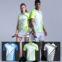 Новые теннисные майки для мужчин/женщин, настольные теннисные майки, спортивная одежда футболки для бадминтона, тренировочные футболки для бега 1034