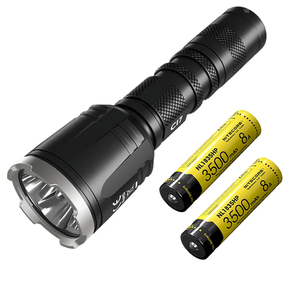 NITECORE CI7 Тактический ИК-фонарик комплект 4* CREE XP-G3 S3+ 4* SST-10-IR светодиодов Макс 2500 люмен 7000 МВт открытый охотничий фонарь - Испускаемый цвет: CI7 NL1835HP x2