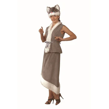 

Carnival costume "Cat" for adults, plush, size 44-46