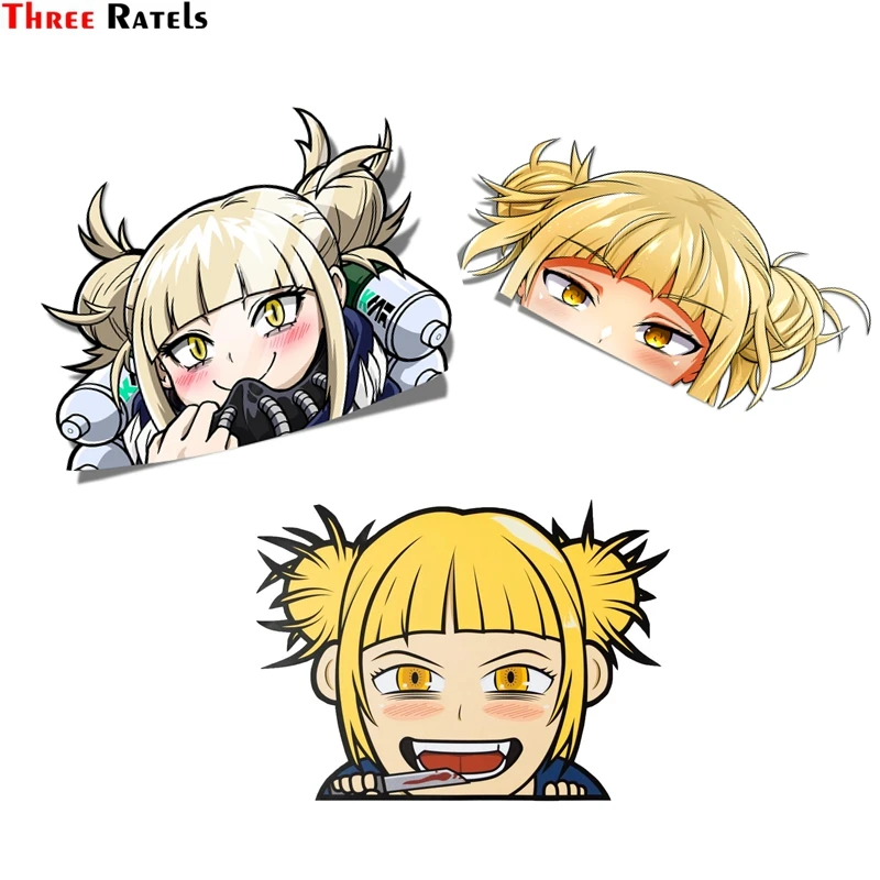 Three Ratels FC106 3D Toga Himiko аниме Peeking мотоциклетная фотография виниловая наклейка