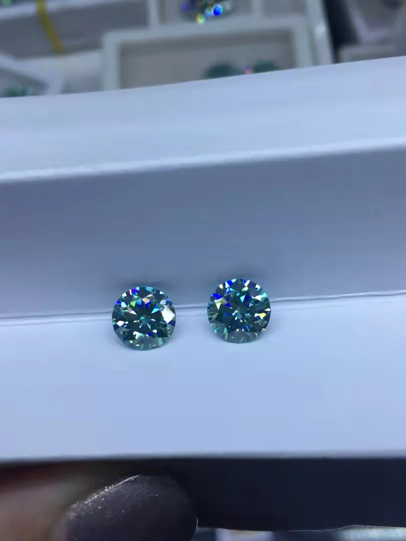 6 5 мм VVS1 GRA Moissanite круглая огранка 1ct лабораторные выращенные свободные
