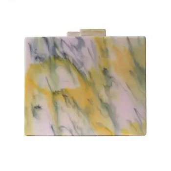 

Women Acrylic Patchwork Evening Bag Party Purse Dinner Clutch Bridal Handbag 517D