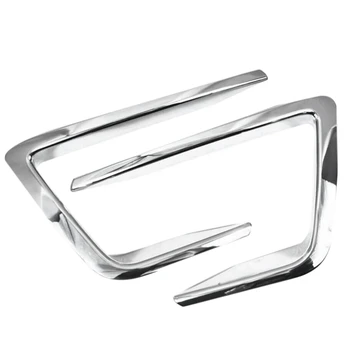 

Car Chrome Front Fog Light Covers Lamp Trim for Ford Expedition 2018-2019