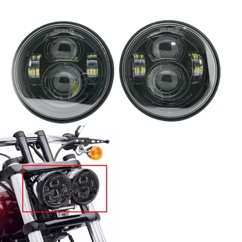 

For Davidson Dyna Fat Bob Black 4.65 inch Motor Style Head Lights for FXDF Dyna Fatbob Led Motor Projector