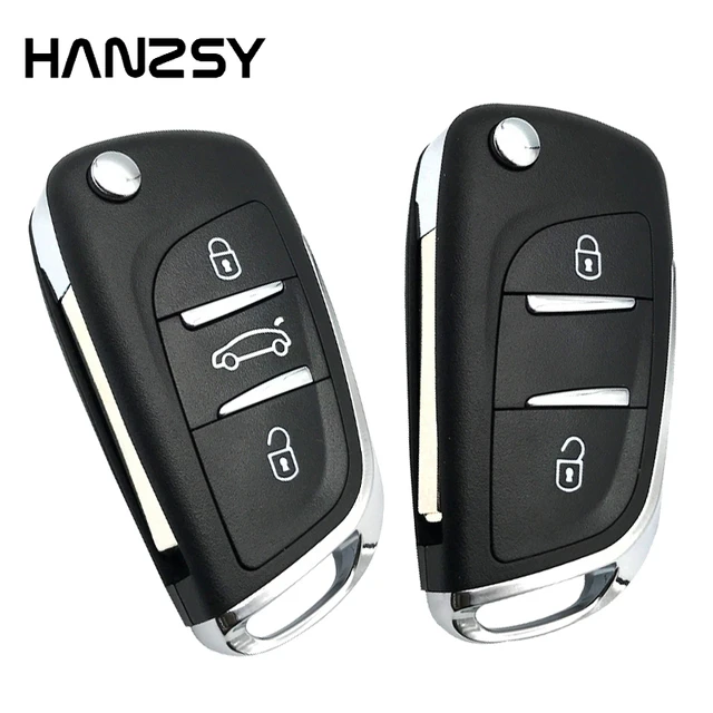 2/3 tasten Flip Klapp schlüssel gehäuse für Peugeot 207 407 307 306 408 607  CE0536 Geändert Auto Fernbedienung Schlüssel Fall shell VA2/HU83 -  AliExpress