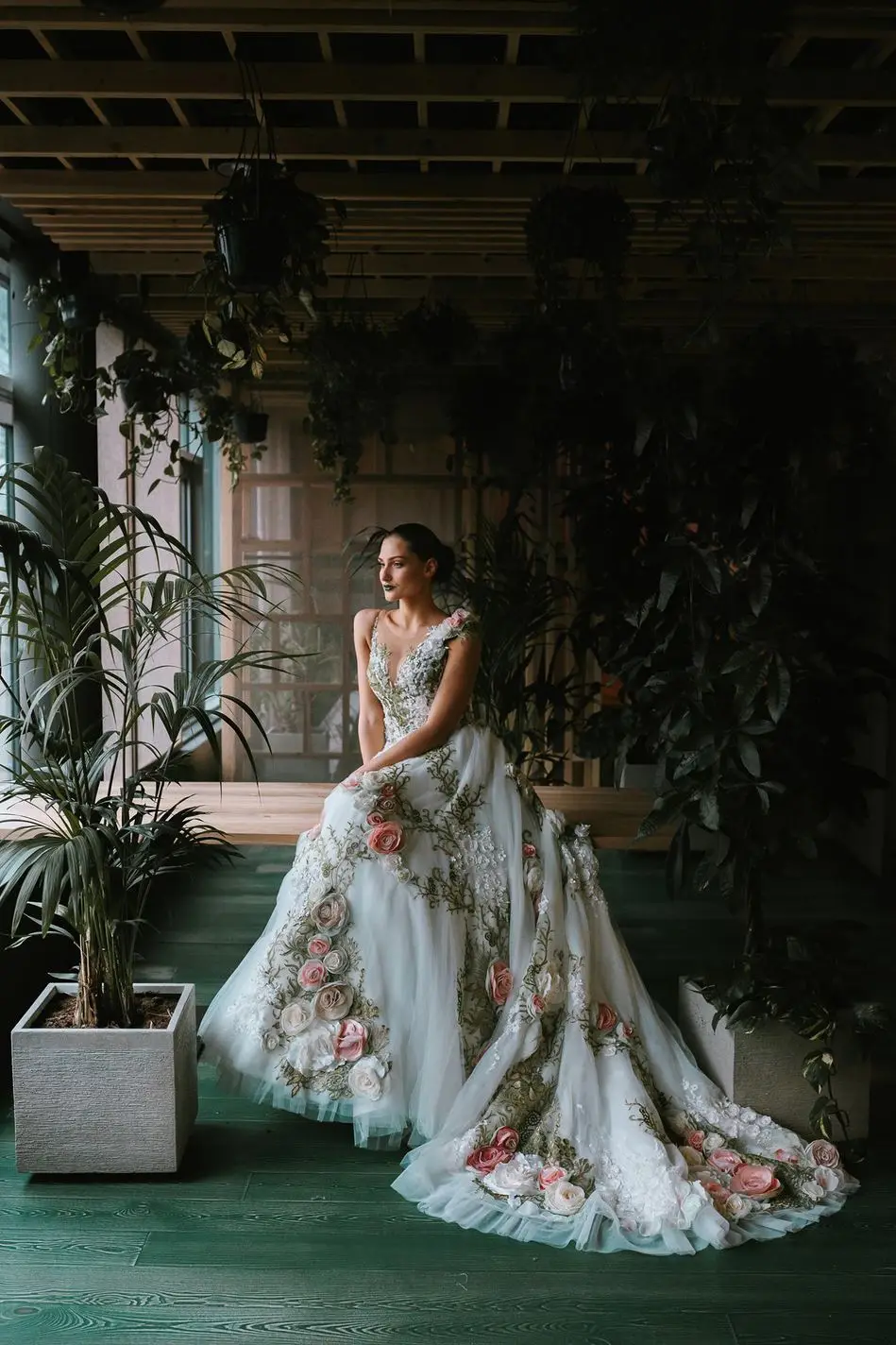 

2020 Floral Embroidered Wedding Dresses V Neck Handmade Flowers A Line Bohemian Boho Wedding Dress Backless Country Bridal Gowns