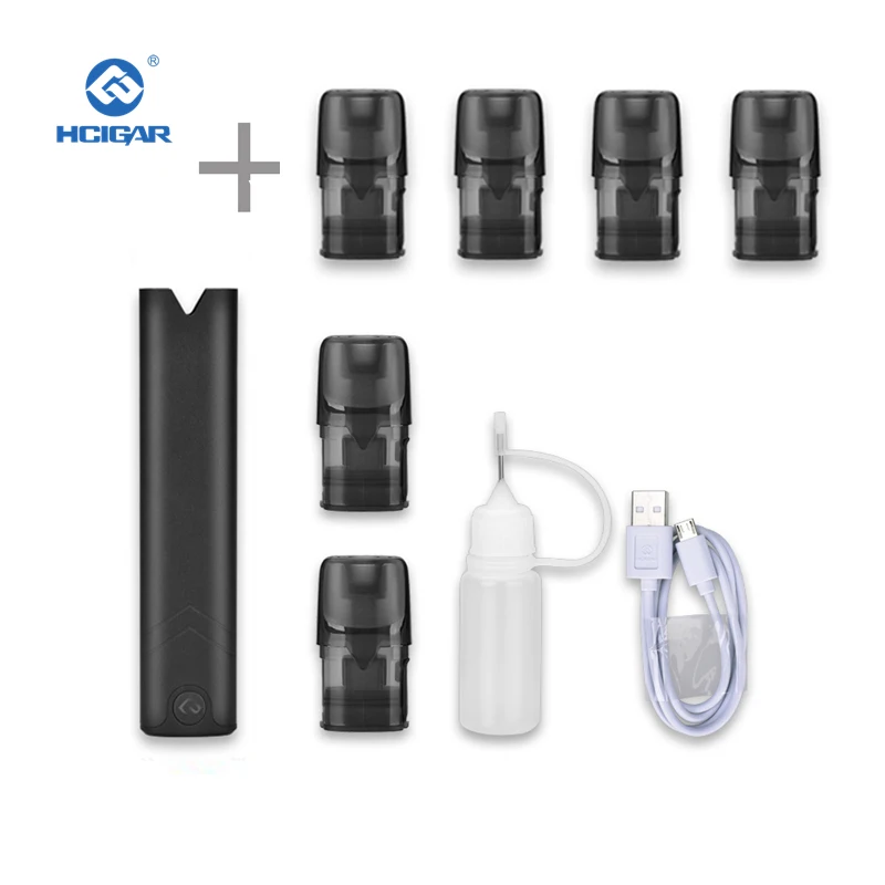 Black and 4 pods HCIGAR AKSO OS Pod Комплект 1,4 мл многоразового бака мини pod vape ручка MTL стартовый комплект Электронная сигарета с воздушным приводом pod система - Цвет: Black and 4 pods