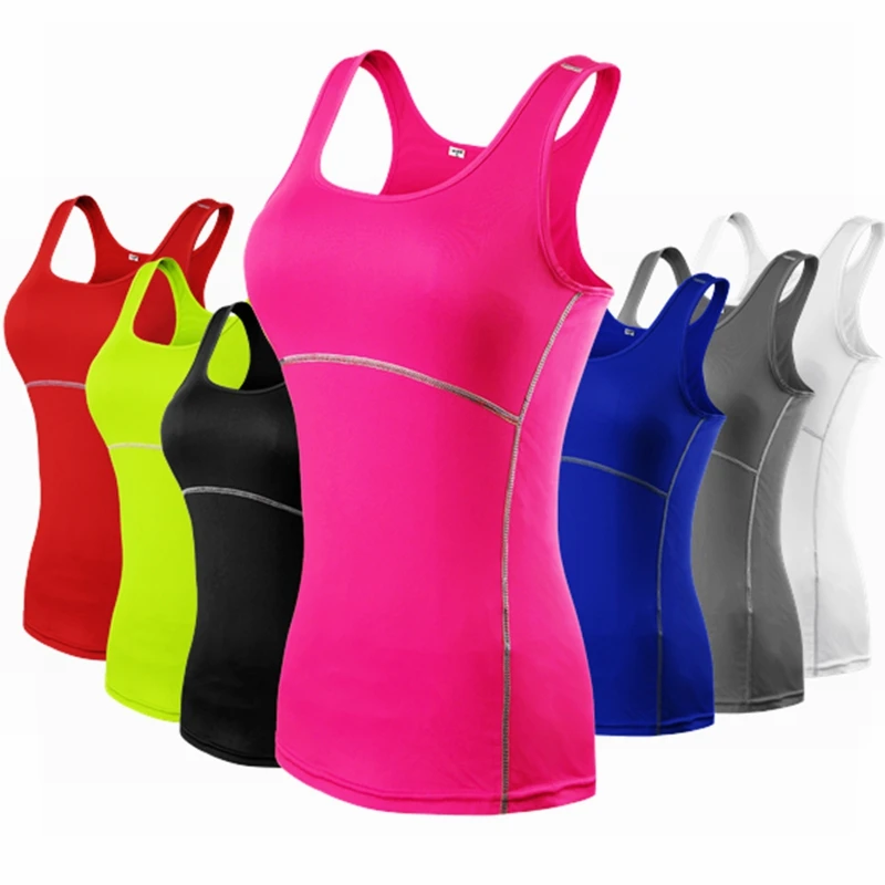 Breathable Women Tank Top Summer Sexy Sports Fitness Workout Tops Gym Sleeveless T Shirts Sporting Quick Drying Loose Vest