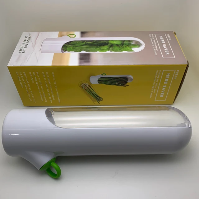 2Db/Beállított Vanília Friss Tartó Kupa Konyhai Prémium Gyógynövény-Takarékos Eszközök A Zöld Tároló Doboz Levél Peeler Szervező Konténer - Image 6