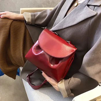 

2020 new retro pu wide shoulder strap shoulder bag autumn and winter female bag large capacity tide wild diagonal bag