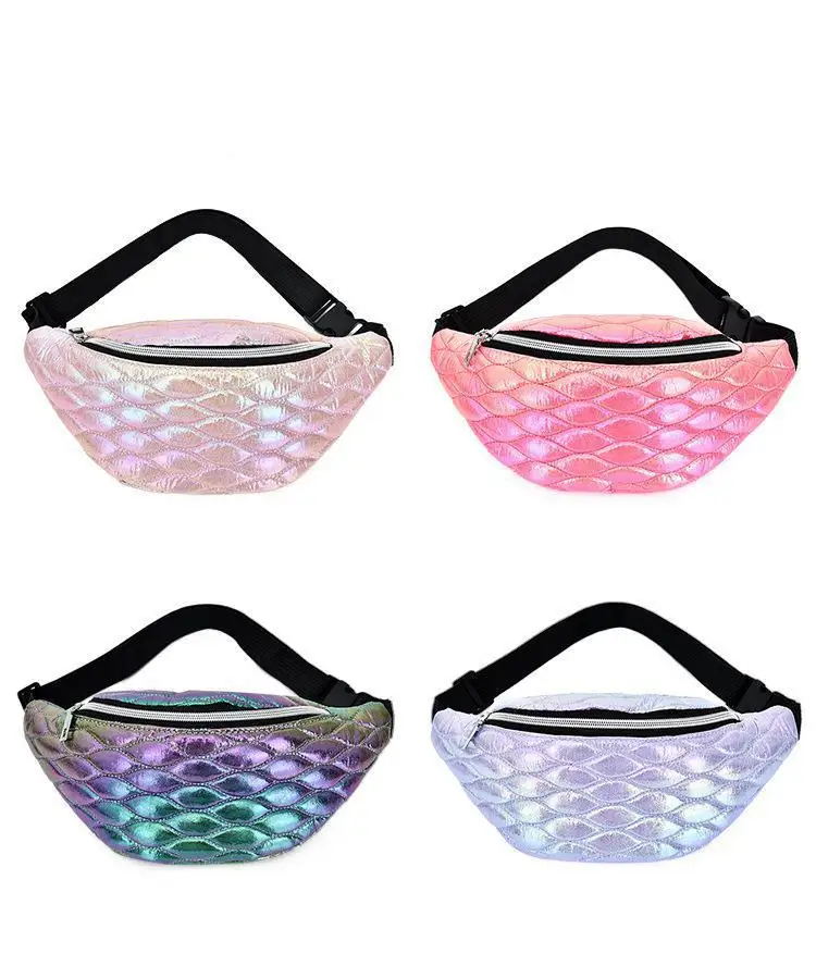 Linger fanny pack голографическая модная поясная сумка банан поясная сумка отражающая сумка на плечо с лазерным покрытием поясная сумка pochete Женская поясная сумка
