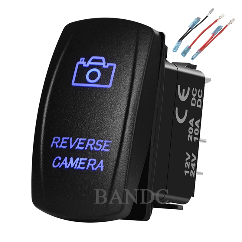 

Car Boat REVERSE CAMERA Rocker Switch Laser-Etched On-Off SPST Led Light for the ARB/Carling/NARVA 4x4 Style, Auto Parts