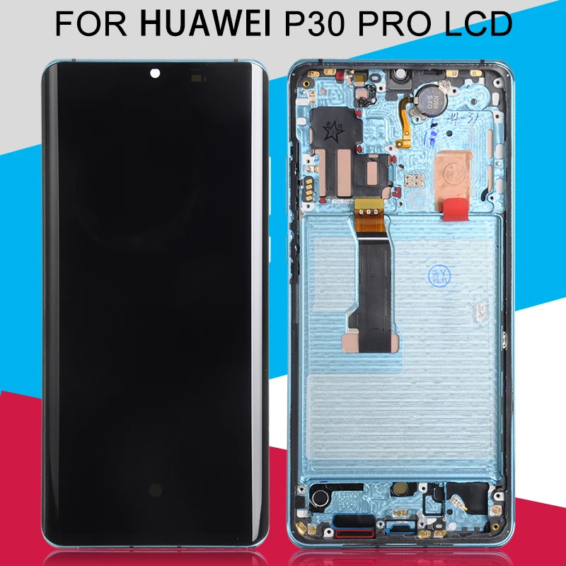 Catteny для huawei P30 Pro ЖК-дисплей с кодирующий преобразователь сенсорного экрана в сборе 6,47 дюймов VOG-L04 L09 L29 дисплей+ рамка