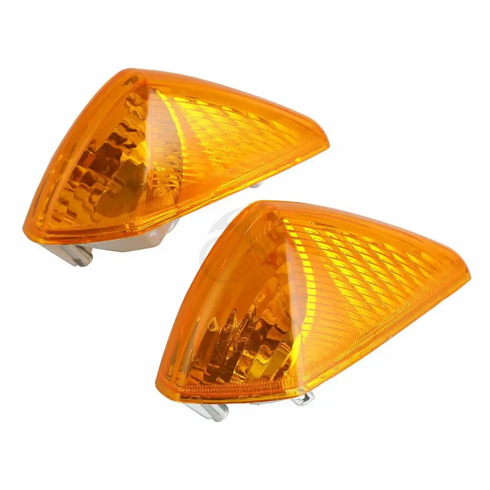 orange Светильник указателя поворота мотоцикла для Honda VFR800 VFR 800 1998-2001 дымовые оранжевые прозрачные линзы - Цвет: orange